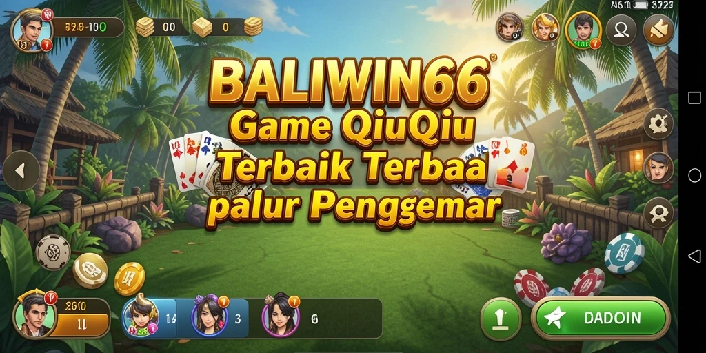 Tampilan menarik dari gameplay QiuQiu di BALIWIN66.