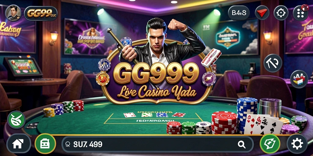 Tampilan gameplay GG999 dengan dealer live yang menarik.