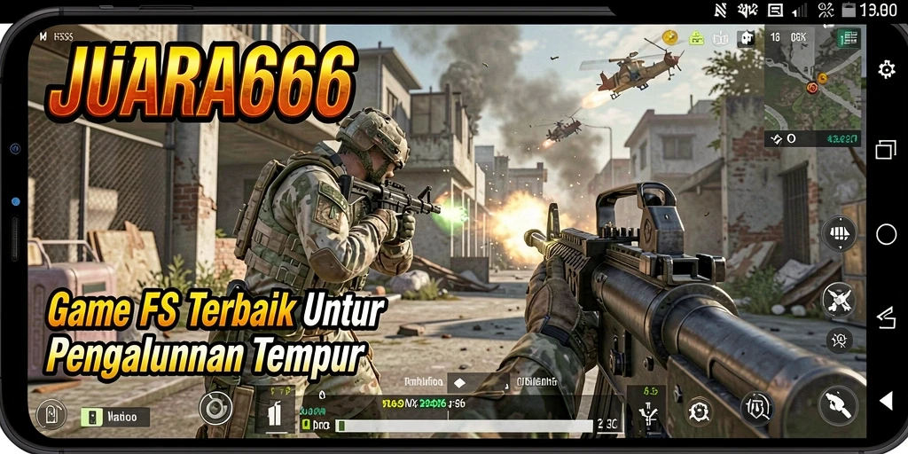 Tampilan mendebarkan dari pertempuran intens dalam JUARA666.