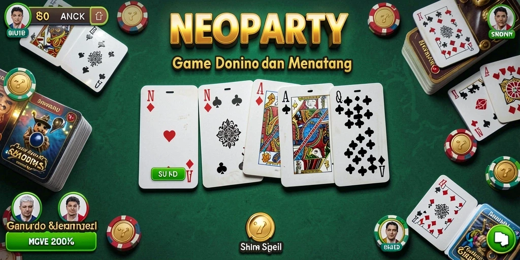 Tampilan gameplay seru di NEOPARTY dengan banyak pemain aktif.