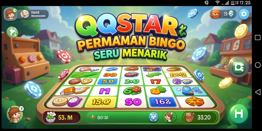 Tampilan gameplay seru dan interaktif dari QQSTAR Bingo.
