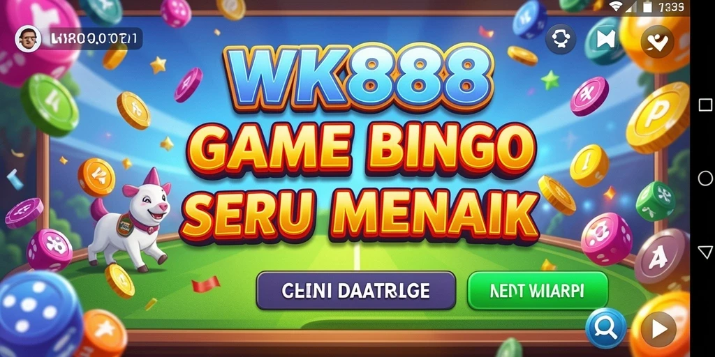 Tampilan gameplay seru dari aplikasi Bingo WK888.