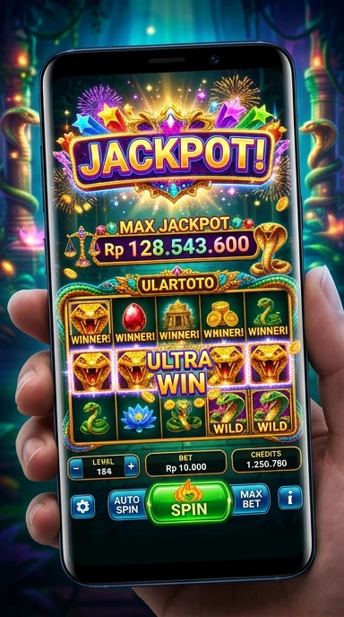 Tampilan antarmuka pengguna ulartoto yang sederhana dan intuitif.